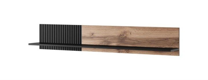 Підвісна полиця HALMAR RANDOM P-1 Дуб вотан / Чорний